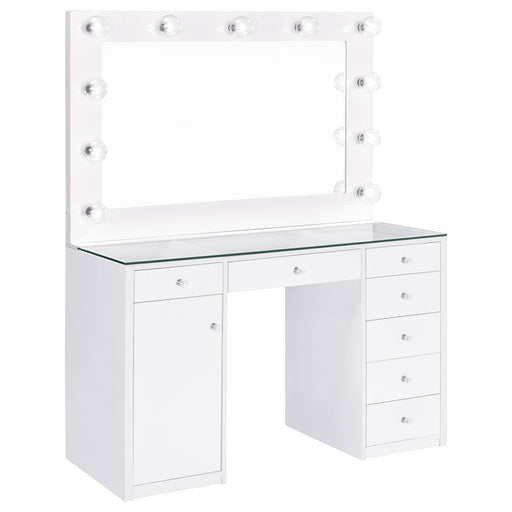 Acena Vanity Table and Mirror - Visions in Furniture (La Mirada, CA)