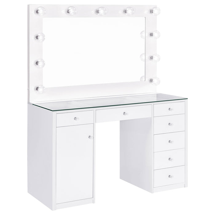 Acena Vanity Table and Mirror - Visions in Furniture (La Mirada, CA)