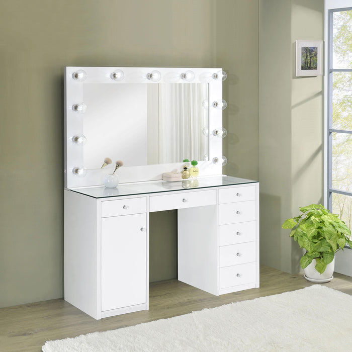 Acena Vanity Table and Mirror - Visions in Furniture (La Mirada, CA)