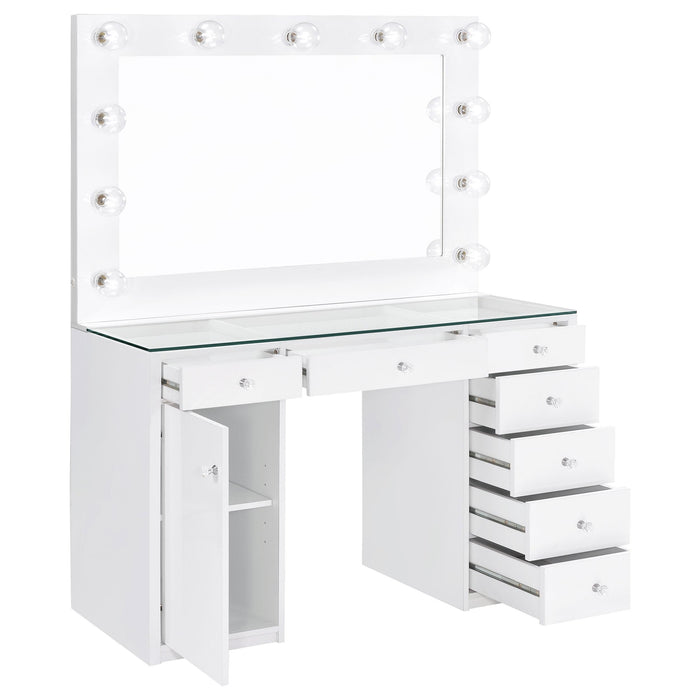 Acena Vanity Table and Mirror - Visions in Furniture (La Mirada, CA)