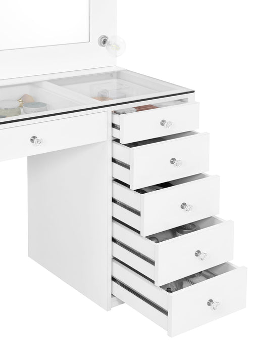 Acena Vanity Table and Mirror - Visions in Furniture (La Mirada, CA)