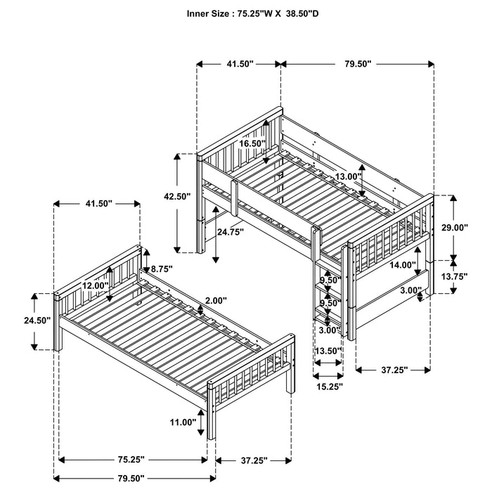 Dakota Bunk Beds - Visions in Furniture (La Mirada, CA)