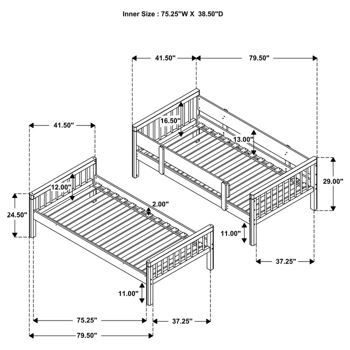 Dakota Bunk Beds - Visions in Furniture (La Mirada, CA)