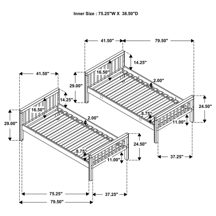 Dakota Bunk Beds - Visions in Furniture (La Mirada, CA)