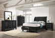 Sandy Beach Storage 5-Piece Eastern King Bedroom Set with Sleigh Headboard - Visions in Furniture (La Mirada, CA)