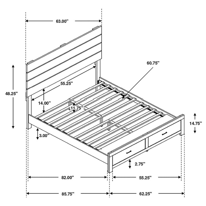 Brantford Queen Bed - Visions in Furniture (La Mirada, CA)