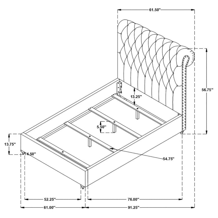 Devon Queen Beds - Visions in Furniture (La Mirada, CA)