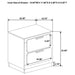 Caraway 4 Pc Bedroom Set - Visions in Furniture (La Mirada, CA)