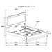 Caraway 5 Pc Bedroom Set - Visions in Furniture (La Mirada, CA)
