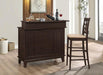 Gabriel Upholstered Counter Height Stools Cappuccino and Beige (Set of 2) - Visions in Furniture (La Mirada, CA)