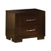 Jessica Nightstand Panels Cappuccino (Set of 2) - Visions in Furniture (La Mirada, CA)