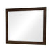 Jessica Rectangular Wall Dresser Mirror Cappuccino - Visions in Furniture (La Mirada, CA)