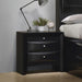 Briana Rectangular 2-drawer Nightstand Black - Visions in Furniture (La Mirada, CA)