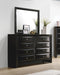 Briana Rectangular 8-drawer Dresser Black - Visions in Furniture (La Mirada, CA)