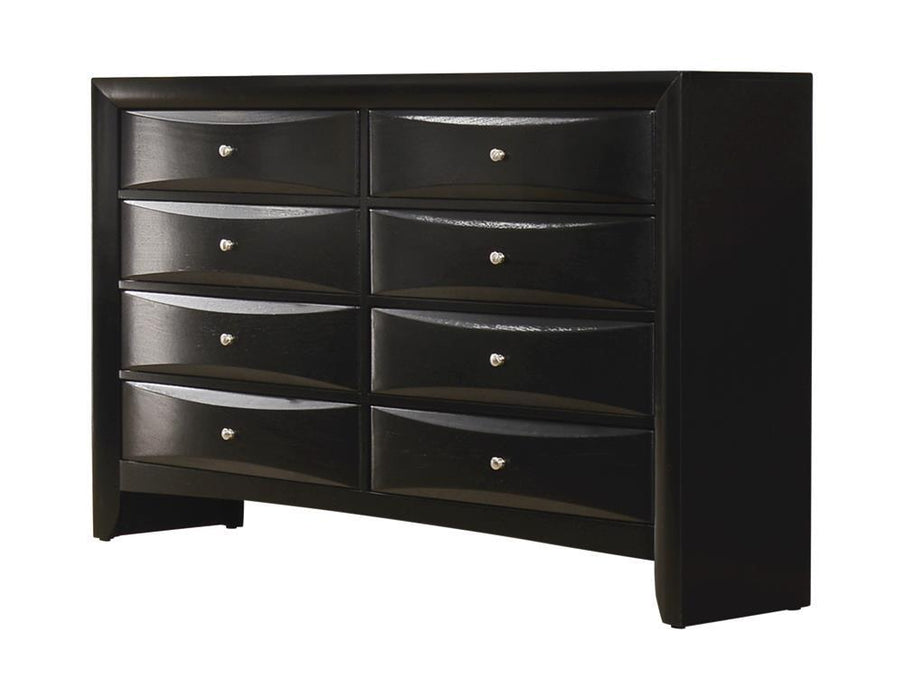 Briana Rectangular 8-drawer Dresser Black - Visions in Furniture (La Mirada, CA)