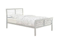Cooper Queen Metal Bed Silver - Visions in Furniture (La Mirada, CA)