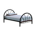 Marjorie Twin Platform Bed Black, Blue, & White - Visions in Furniture (La Mirada, CA)