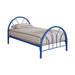 Marjorie Twin Platform Bed Black, Blue, & White - Visions in Furniture (La Mirada, CA)