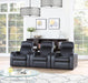 Cyrus Home Theater Upholstered Recliner Black - Visions in Furniture (La Mirada, CA)
