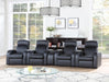 Cyrus Home Theater Upholstered Recliner Black - Visions in Furniture (La Mirada, CA)