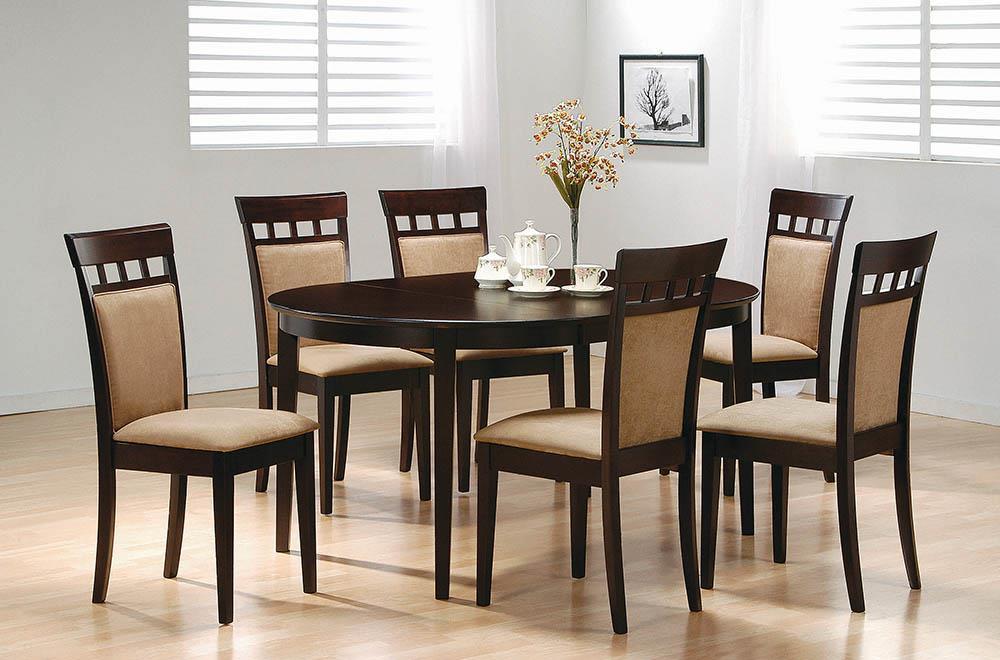 Gabriel Oval Dining Table Cappuccino - Visions in Furniture (La Mirada, CA)