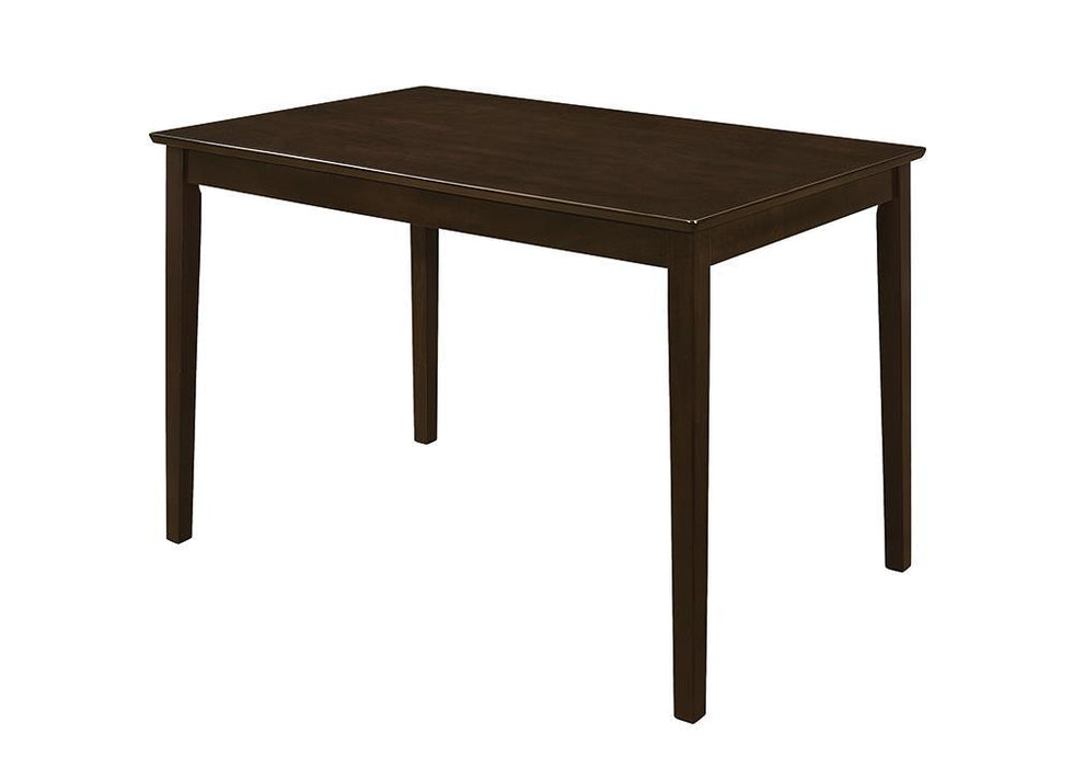 Guillen 5-piece Dining Set with Bench Cappuccino and Dark Brown - Visions in Furniture (La Mirada, CA)