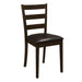 Guillen 5-piece Dining Set with Bench Cappuccino and Dark Brown - Visions in Furniture (La Mirada, CA)