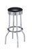 Theodore Upholstered Top Bar Stools Black and Chrome (Set of 2) - Visions in Furniture (La Mirada, CA)