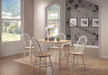 Taffee Rectangle Dining Table Natural Brown and White - Visions in Furniture (La Mirada, CA)