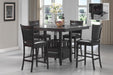 Jaden Square Counter Height Table with Storage Espresso - Visions in Furniture (La Mirada, CA)