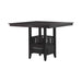 Jaden Square Counter Height Table with Storage Espresso - Visions in Furniture (La Mirada, CA)