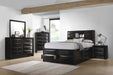 Briana Queen Platform Storage Bed Black - Visions in Furniture (La Mirada, CA)