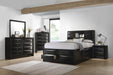 Briana Eastern King Platform Storage Bed Black - Visions in Furniture (La Mirada, CA)