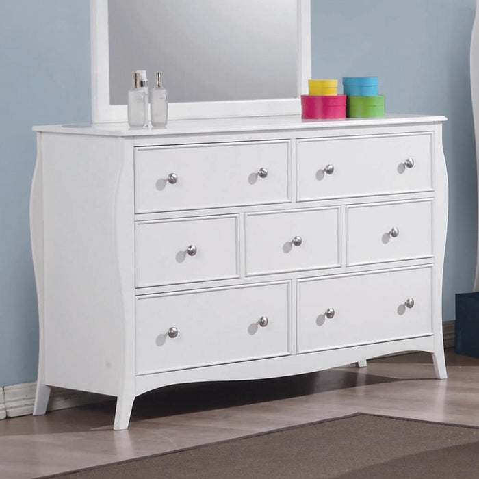 Dominique 7-drawer Dresser Cream White - Visions in Furniture (La Mirada, CA)