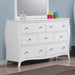 Dominique 7-drawer Dresser Cream White - Visions in Furniture (La Mirada, CA)