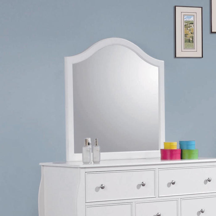 Dominique Dresser Mirror Cream White - Visions in Furniture (La Mirada, CA)