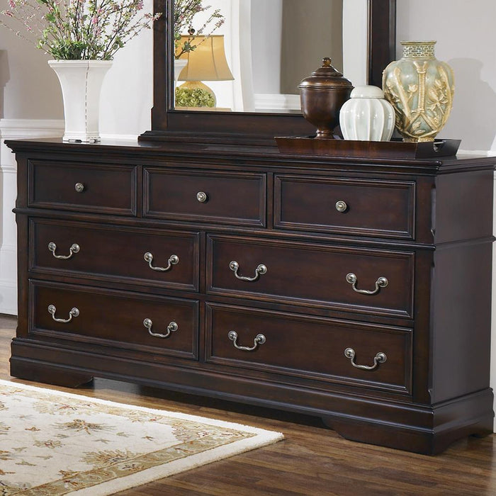 Cambridge 7-drawer Rectangular Dresser Cappuccino - Visions in Furniture (La Mirada, CA)