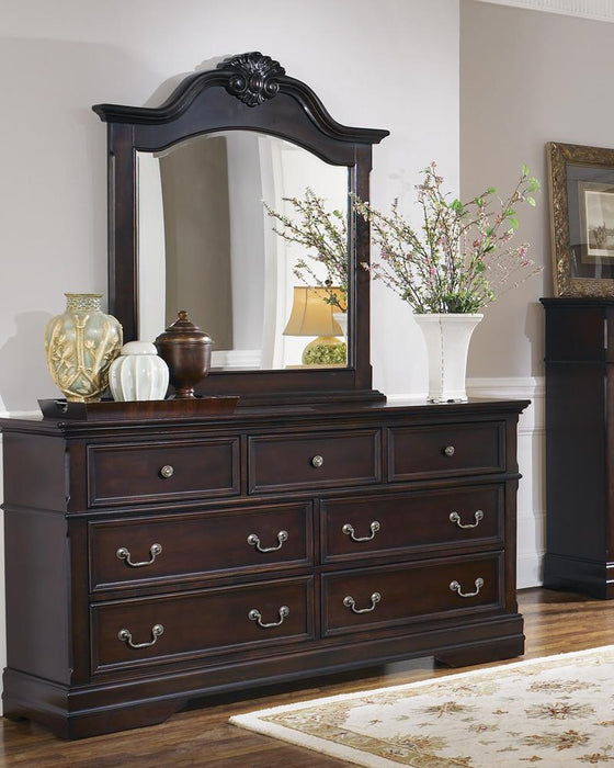 Cambridge 7-drawer Rectangular Dresser Cappuccino - Visions in Furniture (La Mirada, CA)