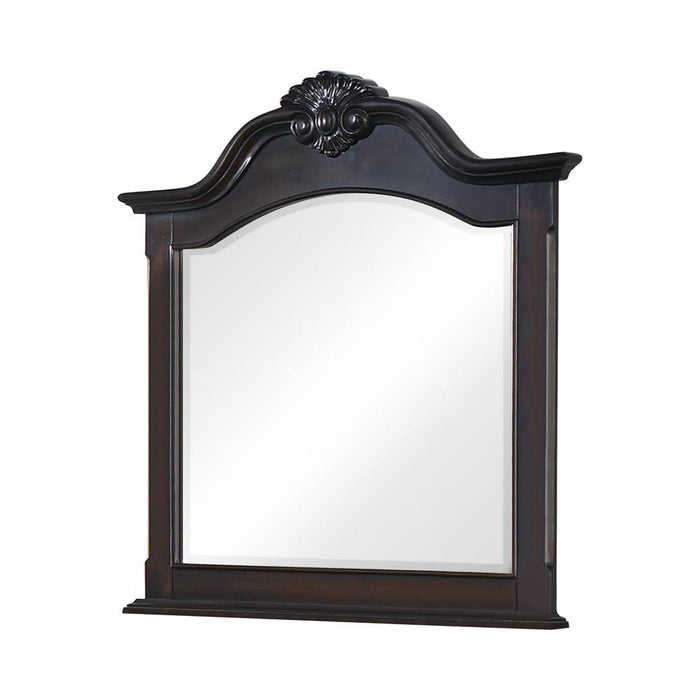 Cambridge Carved Dresser Mirror Cappuccino - Visions in Furniture (La Mirada, CA)