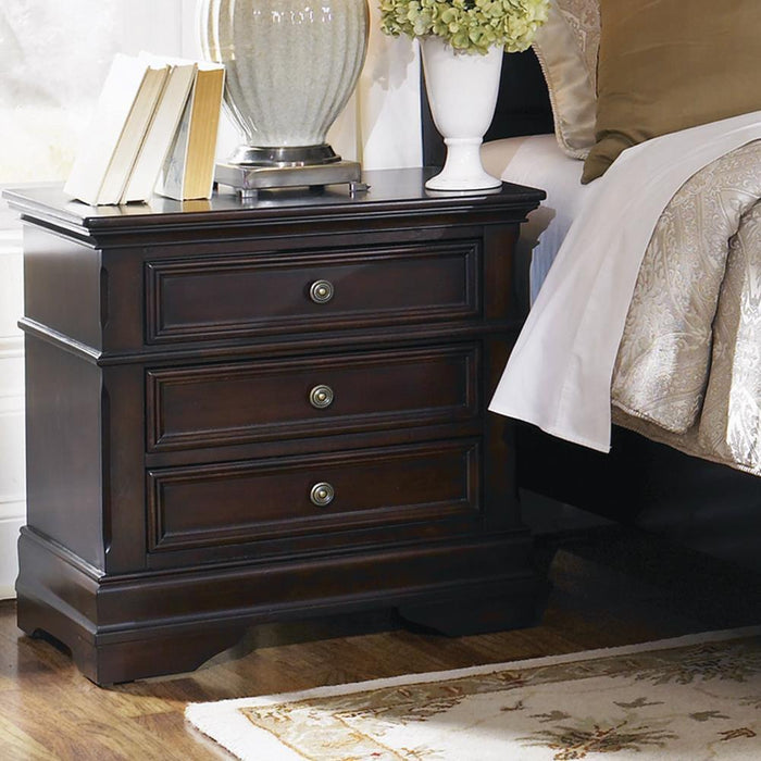 Cambridge 3-drawer Rectangular Nightstand Cappuccino - Visions in Furniture (La Mirada, CA)