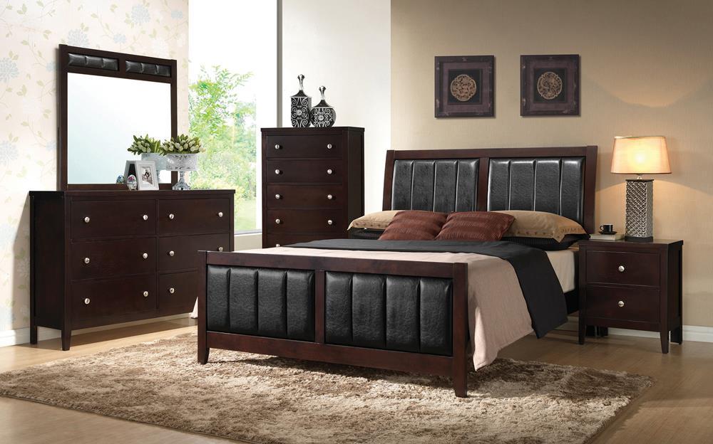 Carlton 6-drawer Rectangular Dresser Cappuccino - Visions in Furniture (La Mirada, CA)