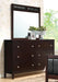 Carlton 6-drawer Rectangular Dresser Cappuccino - Visions in Furniture (La Mirada, CA)