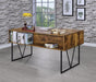 Analiese 4-drawer Writing Desk Antique Nutmeg - Visions in Furniture (La Mirada, CA)