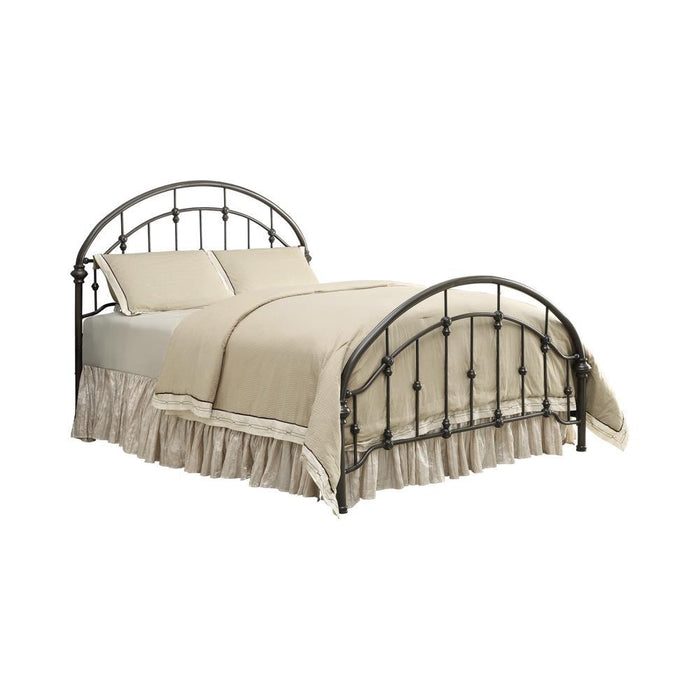 Rowan Eastern King & Queen Bed Dark Bronze - Visions in Furniture (La Mirada, CA)