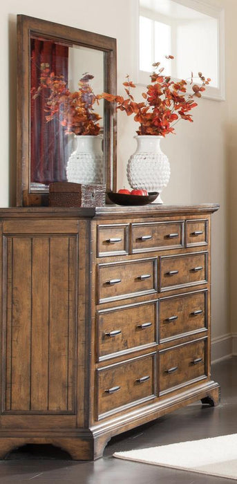 Elk Grove Rectangular Dresser Mirror Vintage Bourbon - Visions in Furniture (La Mirada, CA)