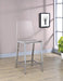 Juelia Counter Height Stools Chrome and Clear Acrylic (Set of 2) - Visions in Furniture (La Mirada, CA)