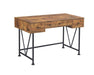 Analiese 3-drawer Writing Desk Antique Nutmeg and Black - Visions in Furniture (La Mirada, CA)