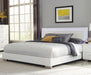 Felicity Eastern King Panel Bed with LED Lighting Glossy White - Visions in Furniture (La Mirada, CA)