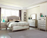 Bling Game Queen Panel Bed Metallic Platinum - Visions in Furniture (La Mirada, CA)