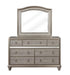 Bling Game Arched Dresser Mirror Metallic Platinum - Visions in Furniture (La Mirada, CA)